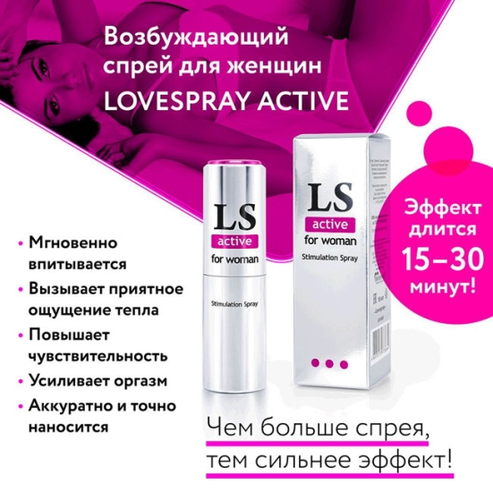Спрей-стимулятор Lovespray Active Woman