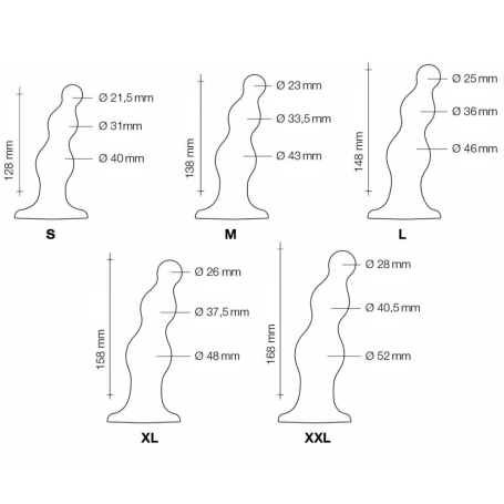 Фаллостимулятор Strap-On-Me Dildo Plug Beads