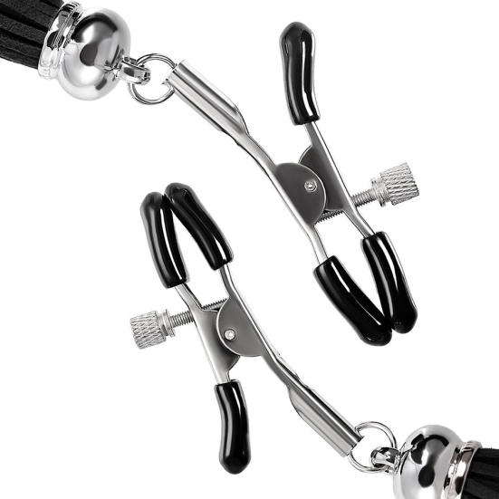 Зажимы на соски «Прищепки» с кисточками из замши